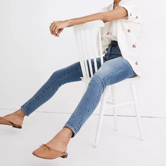 Madewell 10" High-Rise Roadtripper Authentic Skinny Jeans- Size 25 - Picture 2 of 14